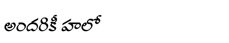 Preview of Suravaram Italic